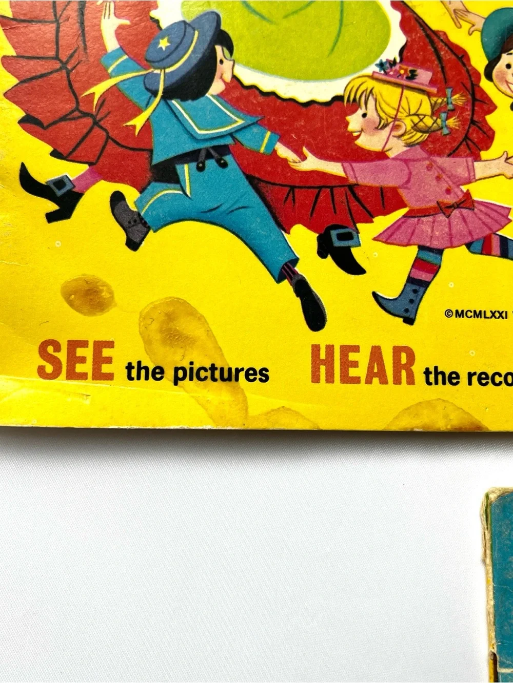 VTG Disney More Mother Goose Peter Pan Rapunzel Book Record Bundle